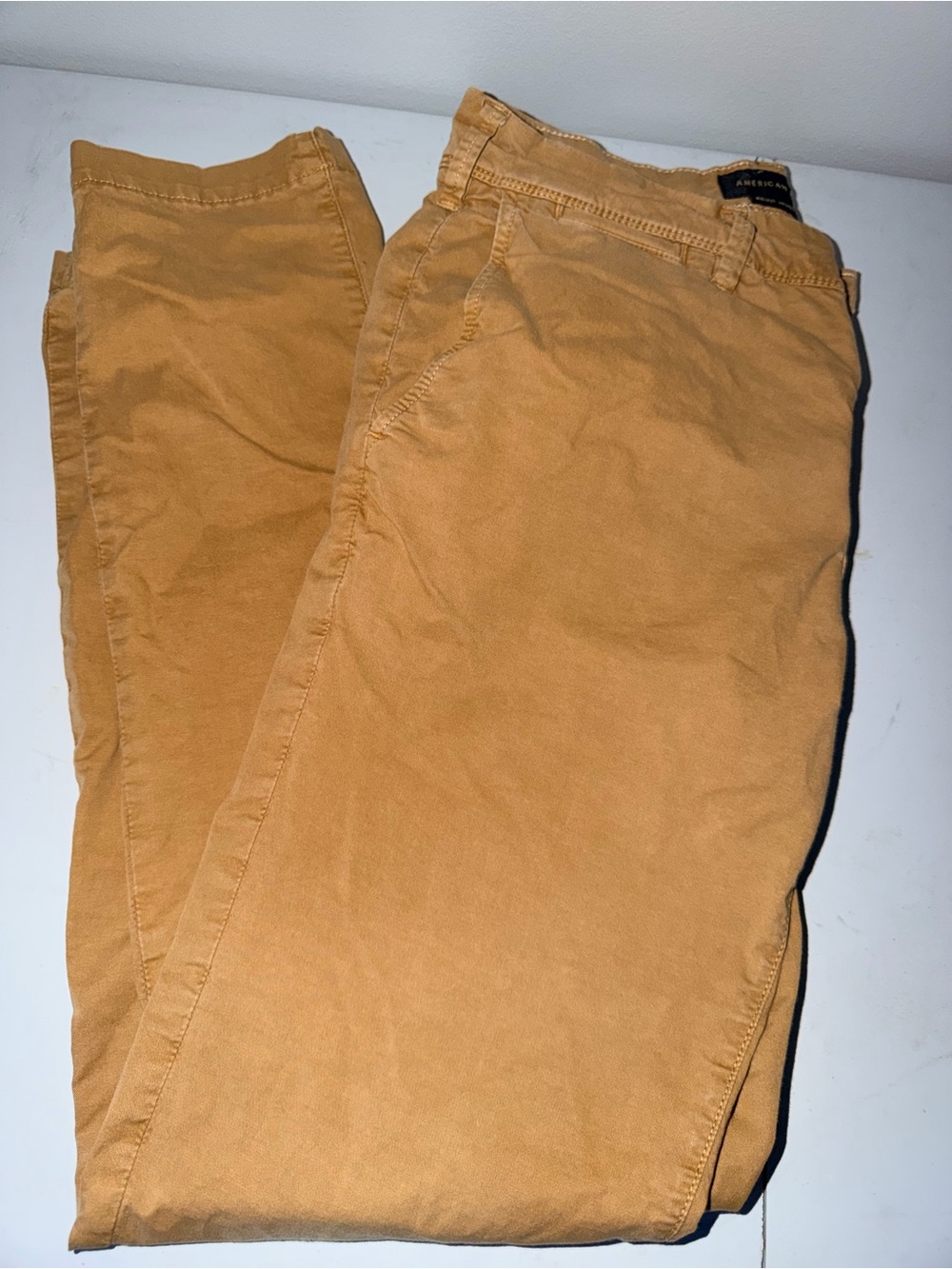 American Eagle Men's Tan Chino Pants - Casual Trousers